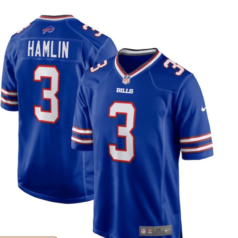 Men's Nike Damar Hamlin Royal Buffalo Bills Home Game Player Jersey
